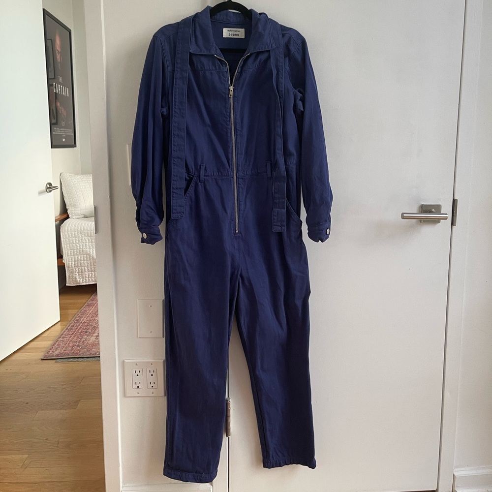 Reformation Jeans Boiler Suit Sz 8